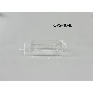 [ขายยกลัง] กล่องใสOPS104L (ล็อคในตัว) และ 104 (ไม่ล็อค) บรรจุ 1000 ชิ้น/ ลัง ทนความร้อนได้