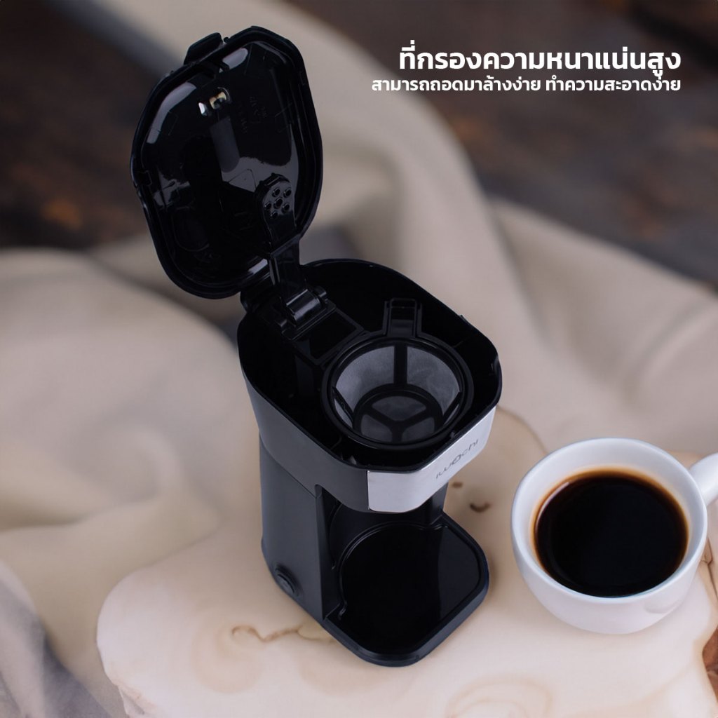 IWACHI เครื่องดริปกาแฟ 450 วัตต์ แถมแก้วพร้อมใช้งาน 400ml รูปที่ 3