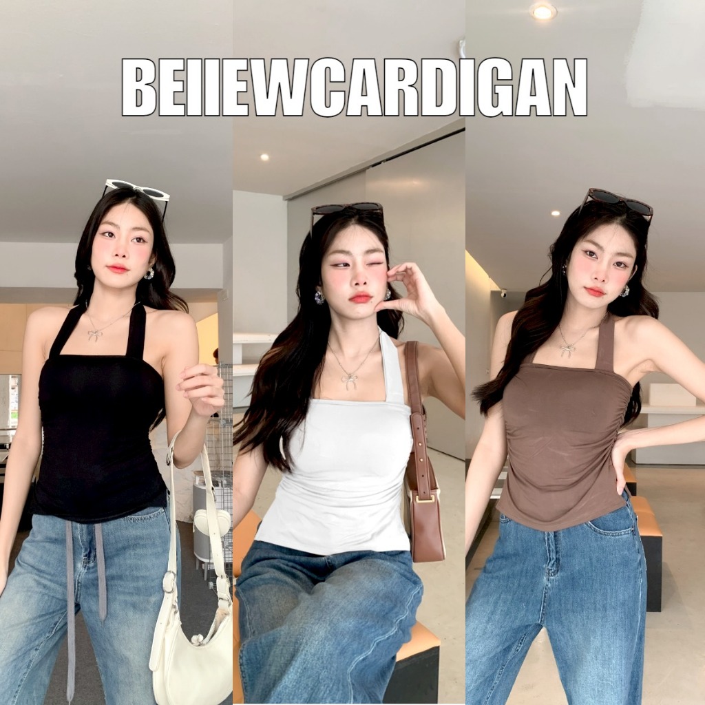 BEIIEW เสื้อคล้องคอจับจีบข้าง ลุคนี้คือลุคไฮโซ เทรนด์มาแรงมาในตอนนี้