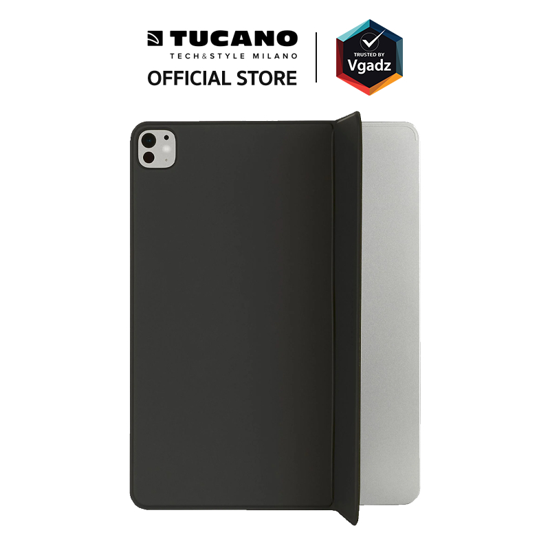 Tucano เคสกันรอยหลังแบบตั้งได้สำหรับ iPad Pro 11″ (5th/2024) / สำหรับ iPad Pro 13″ (7th/2024)- สี Black รุ่น Magnet