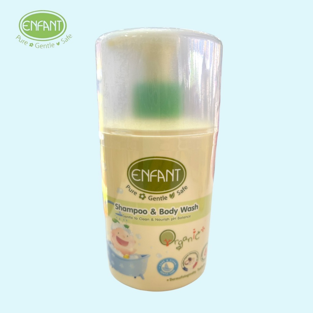 Enfant (อองฟองต์) แชมพูและครีมอาบน้ำ Shampoo&Body  ใช้ได้ตั้งแต่แรกเกิด