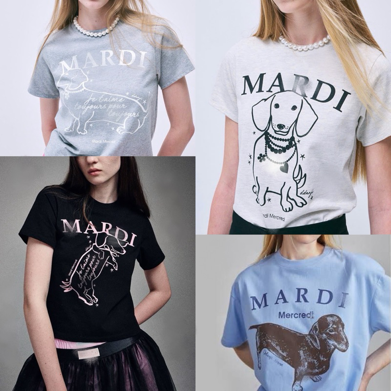 MD02_เสื้อยืด Mardi mercredi New collection ((พร้อมส่ง))