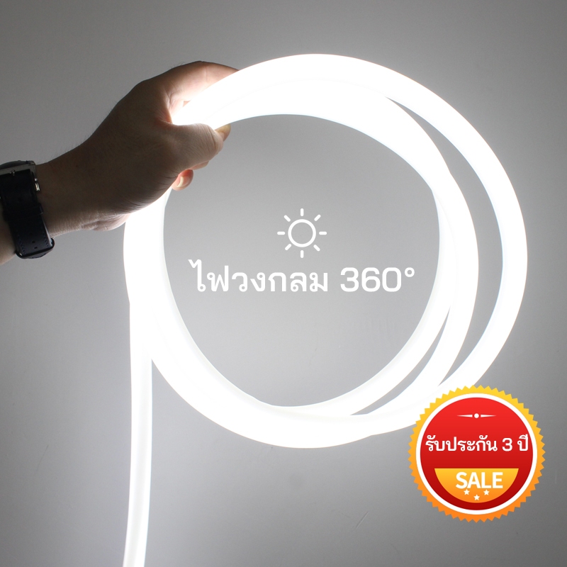 LED Strip 360องศาส่องสว่างรอบแถบ220โวลต์ที่มีความยืดหยุ่นนีออนหลอดไฟเชือกกลางแจ้งตกแต่งโคมไฟกันน้ำ