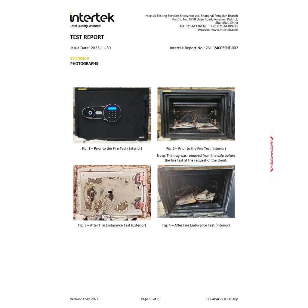 [จัดส่งพร้อมติดตั้งฟรี] KIOSK ตู้เซฟกันไฟ46กก. ระบบแสกนลายนิ้วมือ และรหัสดิจิตอล - รูปที่ 6