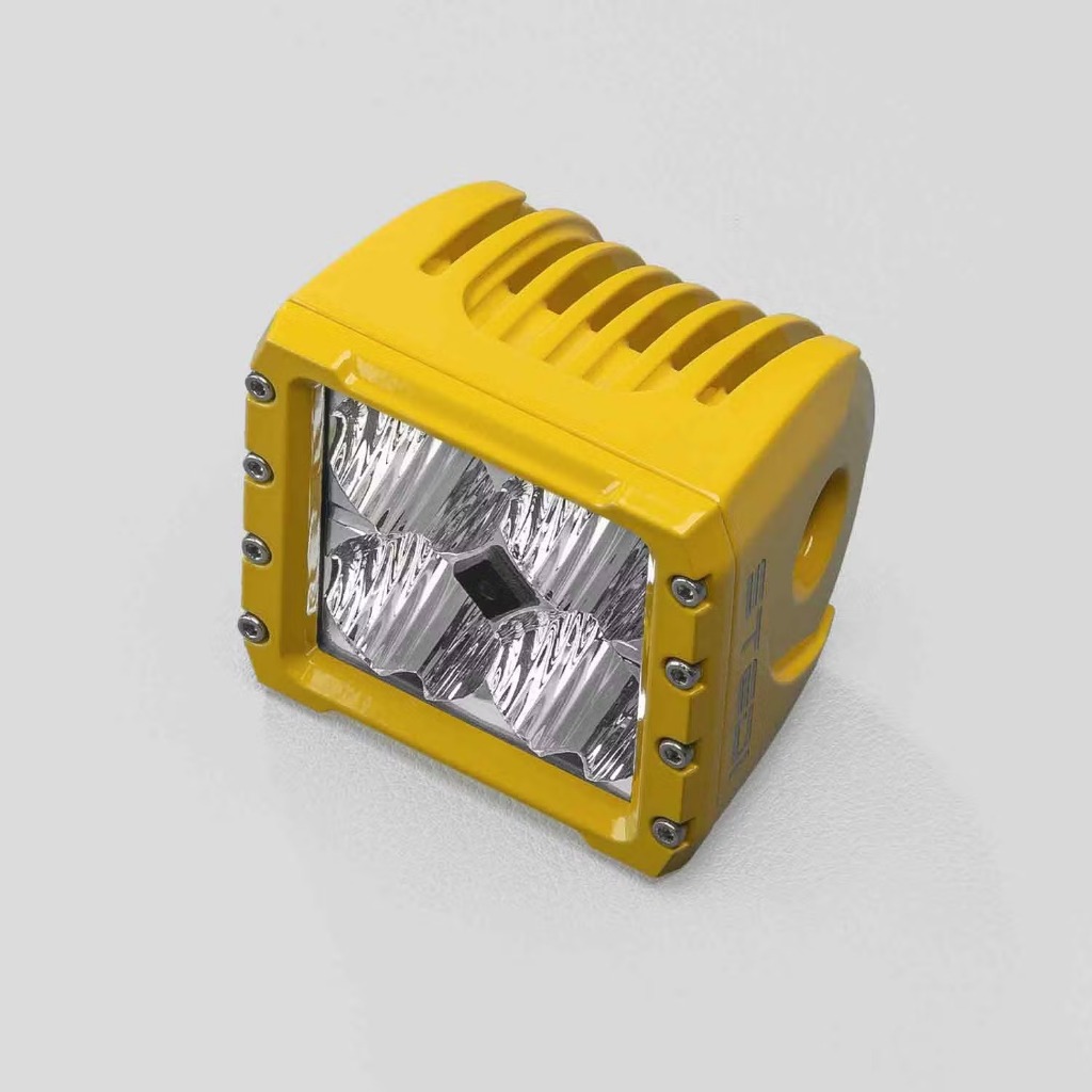 STEDI C4 Industrial Yellow LED Cube Light (flood)