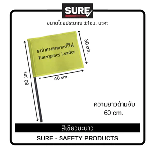 [ออกใบกำกับภาษีได้] ธงอพยพหนีไฟ ธงอพยพ ธงนำทาง ธงซ้อมหนีไฟ 30*40 ซม. (พร้อมส่งในไทย/รวมVatแล้วค่ะ)