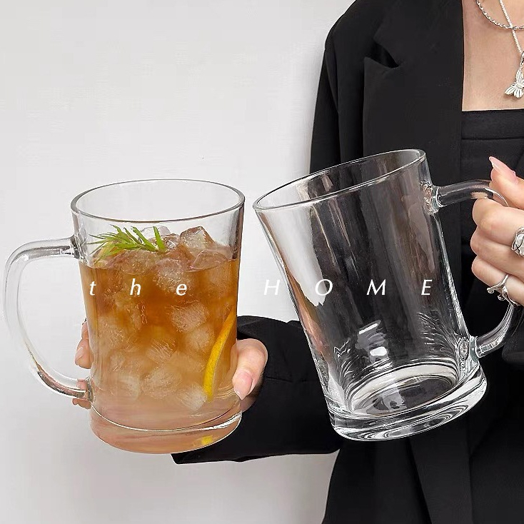 【พร้อมส่งในไทย】แก้วเบียร์ แก้วเครื่องดื่ม ความจุขความใหญหนาพิเศษ650ML