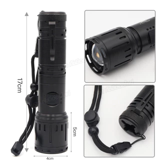 ไฟฉายแรงสูง ของแท้ XML T20 JX-2025 80000LM / 90000W ไฟฉายฉุกเฉิน สว่างมาก ปรับแสงได้ 5โหมด ไฟซูม ใช้ชาร์จมือถือได้