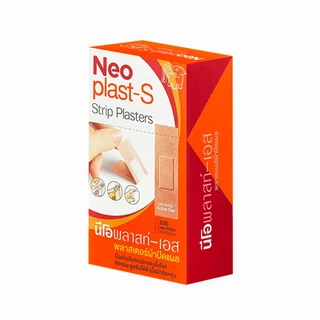 Neoplast-S นีโอพลาสท์-เอส พลาสเตอร์ ผ้า ปิดแผล 100 แผ่น [3 กล่อง] EE 1203 Neoplast นีโอพลาสท์