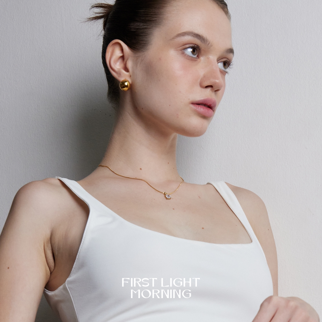 First Light Morning : Arbell Earrings  - Stainless Steel ต่างหู mimimal - รูปที่ 4