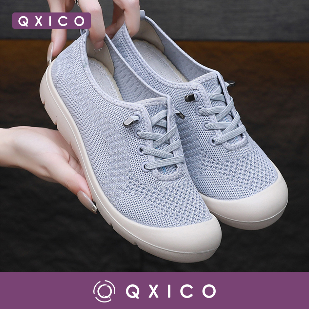 Qxico รุ่น QZ198 รองเท้าผ้าใบ น้ำหนักเบา ไม่ต้องผูกเชือก ใส่สบาย รุ่นขายดี