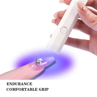 Nawoelite UV LEDโคมไฟเป่าเล็บ แบบพกพา ขนาดเล็ก ชาร์จ อบเล็บ PVC เครื่องมือทำเล็บ