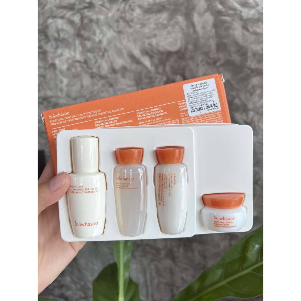 Sulwhasoo Essential Comfort Daily Routine Kit (4 Items) ของแท้ ฉลากไทย Exp.03/2027