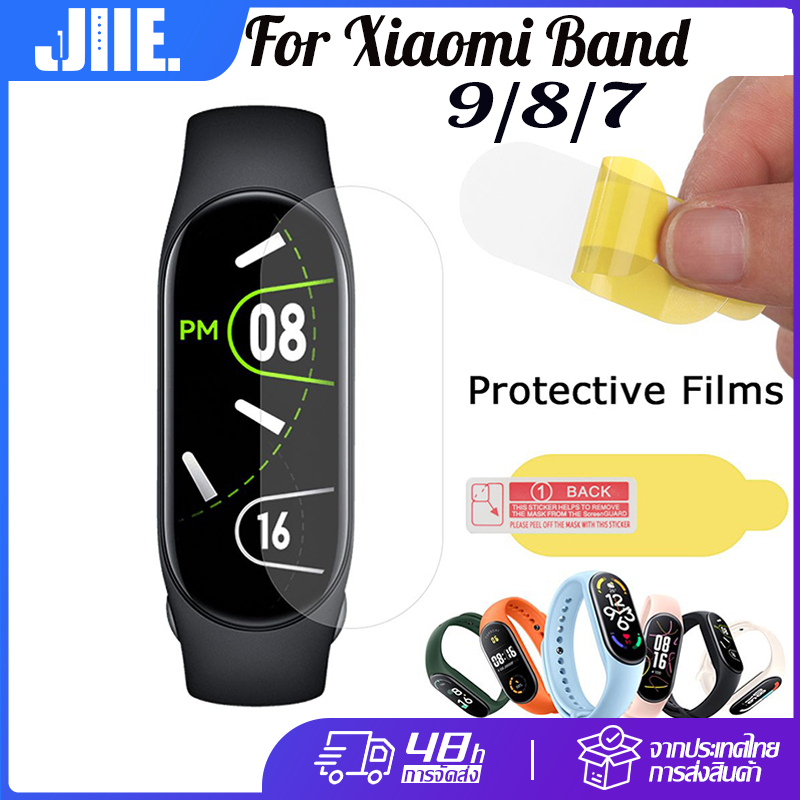 สำหรับ ฟิล์ม Xiaomi Mi band 9/8/7 ป้องกันหน้าจอ HD นิ่ม TPU ฟิล์มป้องกัน สําหรับ