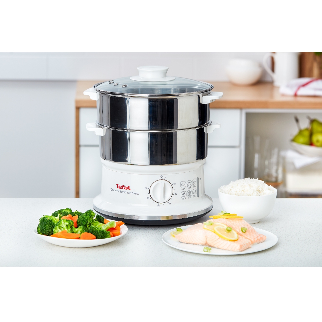 Tefal หม้อนึ่งสแตนเลสไฟฟ้า VC145130 CONVENIENT SERIES ความจุ 6 ลิตร กำลังไฟ 980 วัตต์ รับประกัน 2ปี