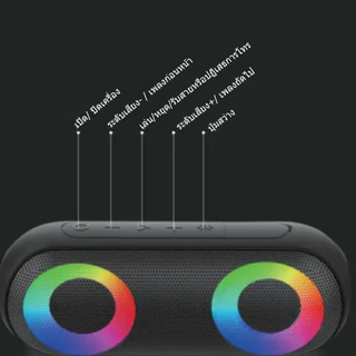 ลำโพงบลูทูธเบสหนัก รุ่นใหม่ P12 Pro เครื่องเสียงกลางแจ้ง ลำโพง เสียบแฟลชไดร์ฟ ลำโพงพกพา ฟังก์ชั่นครบ