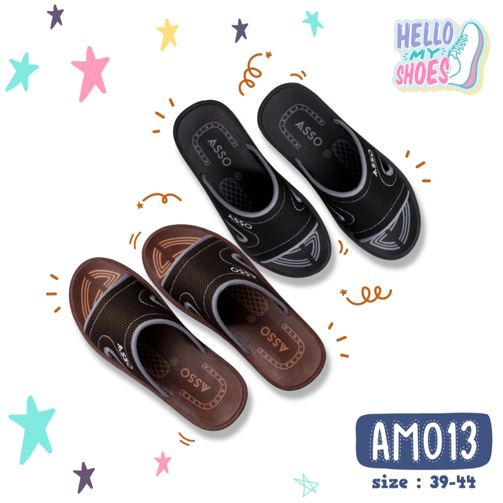 รองเท้าแตะลำลองแบบสวม รุ่น AM013  สินค้าตรงปก จัดส่งไว แท้100%