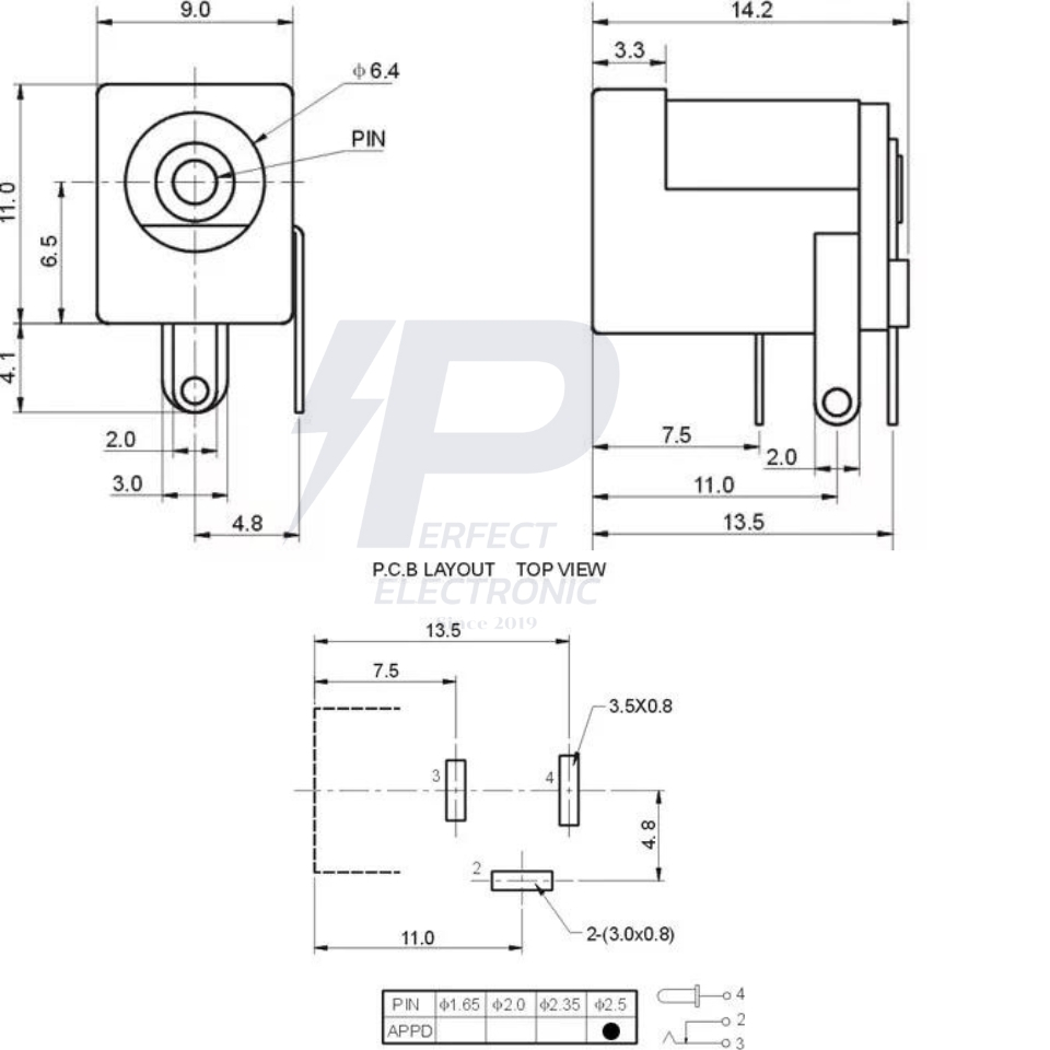 DC Power Jack Female Socket Connector DC005 แจ็ค DC สำหรับ Arduino 5.5×2.5mm DIP 3Pin “ 2 ตัว ” มีสินค้าพร้อมส่งในไทย ราคา ถูกที่สุด ดีลบีเคเค แกลเลอรีภาพที่ 6