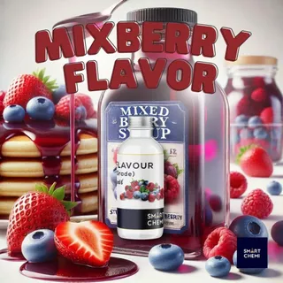 กลิ่นผสมอาหารเข้มข้น กลิ่นมิกซ์เบอร์รี่ ( MixBerry), ละลายน้ำ ( Water Soluble ) Flavour 30 g, 100 g
