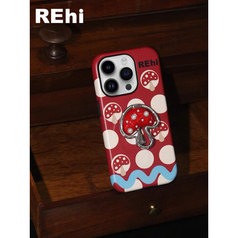 พร้อมส่ง💖(iphone13)REhi Red Umbrella Mushroom Phone Case preorder 7-14 วัน แท้100% จากชอป