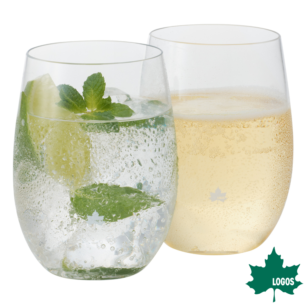 *ตำหนิกล่องบุบ* LOGOS เซ็ตแก้ว พลาสติกใส 4 ใบ Softrans Tumbler 4 pcs (ความจุ 440 มล.) พลาสติก PCTG ปาไม่แตก ตกไม่แตก