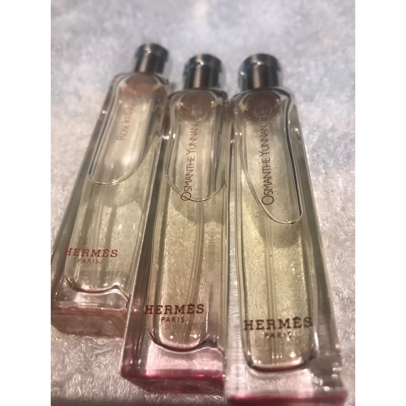 Hermès edt Osmanthe Yunnan 15ml มี 2ขวด,rose 1ขวดของใหม่แท้100%ได้จากช้อปคะ