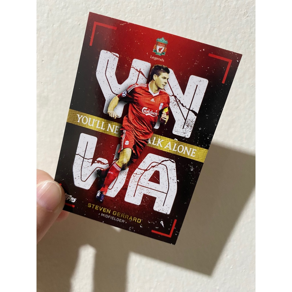การ์ดฟุตบอล 2022-23 TOPPS Liverpool FC Official Team Set | Our City | You’ll never walk alone | Gold