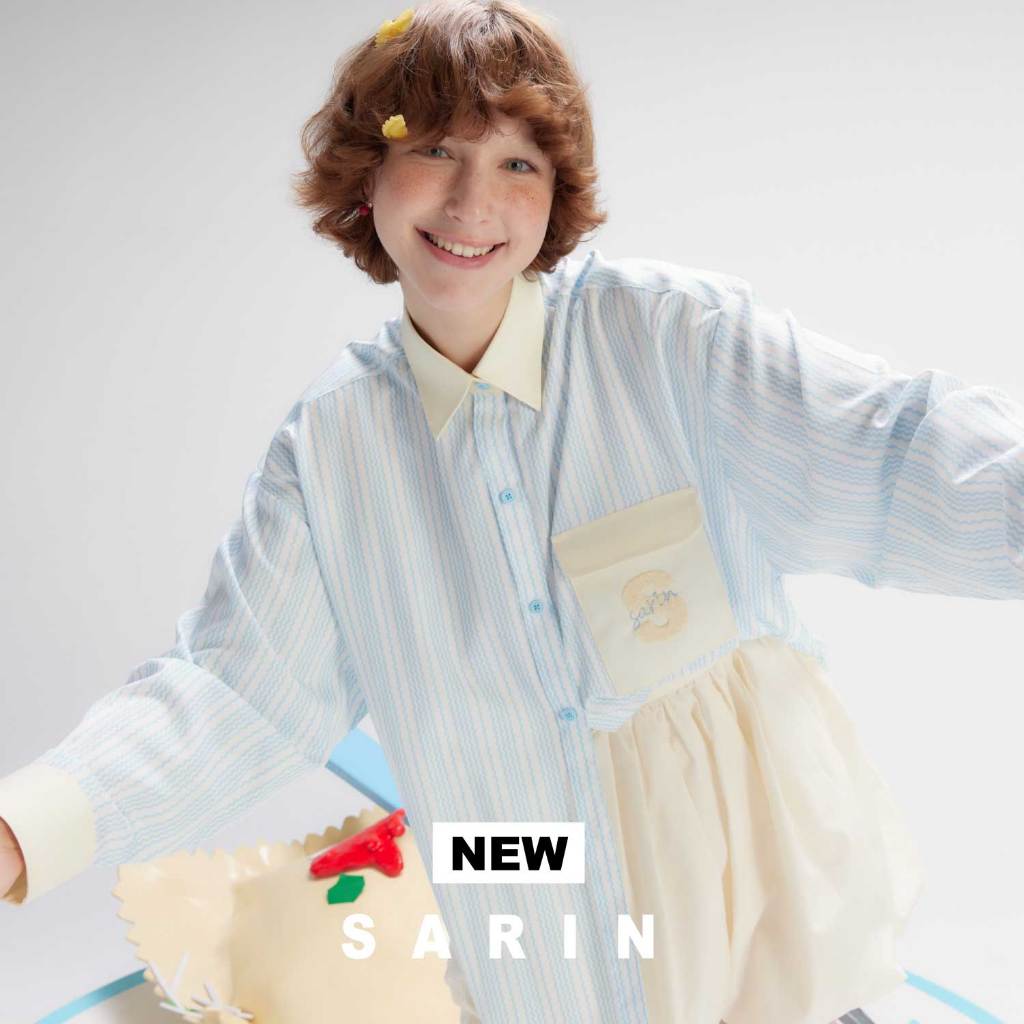 Paper S shirt เสื้อเชิ้ตผ้าลาย ใหม่ ชายเสื้อไม่เว้า