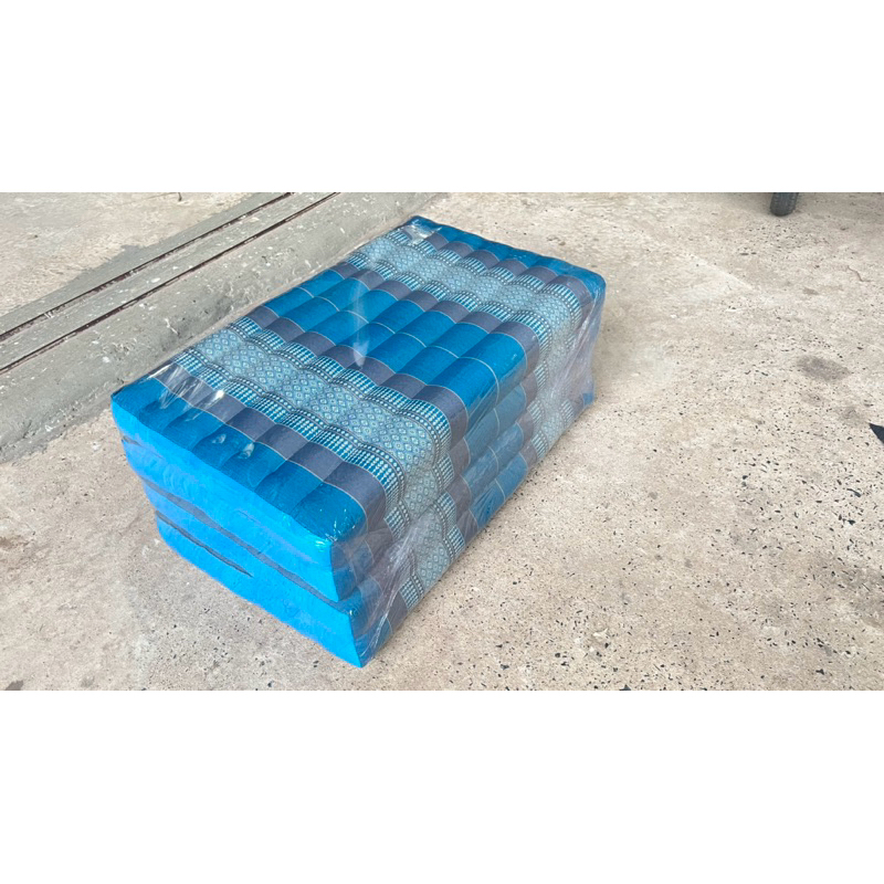 🔶ที่นอน4พับ 80ซมยาว 180ซม ลายขิดสวยงาม ยัดนุ่นแท้100% - รูปที่ 4