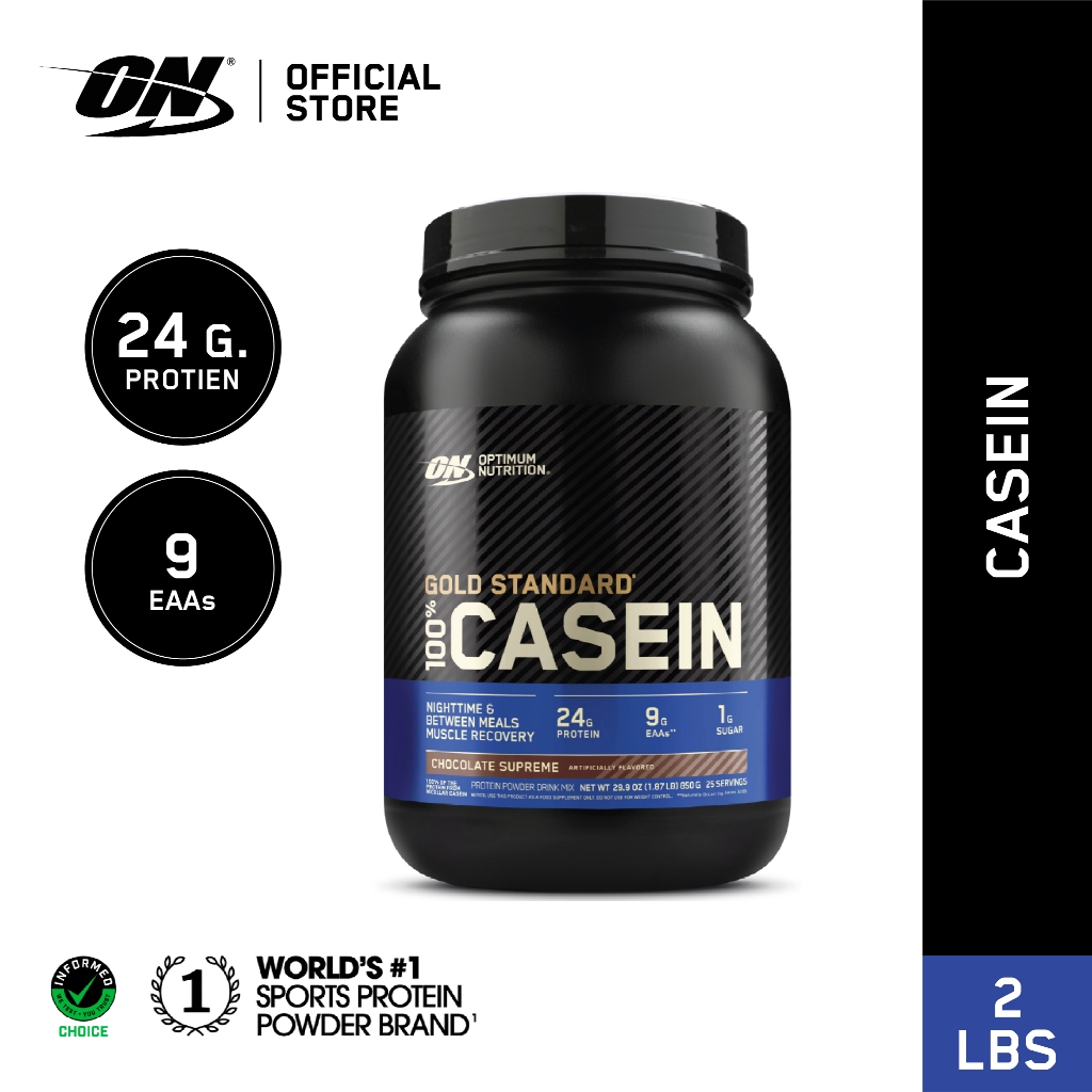 [ส่งฟรี !!] Optimum Nutrition Gold Standard Casein Slow Digesting Protein 2 Lbs.