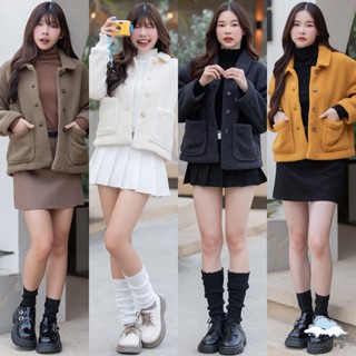 [ LB-052 I Daifuku Coat I Yaya Sweater I Pixx Skirt ] โค้ทสั…