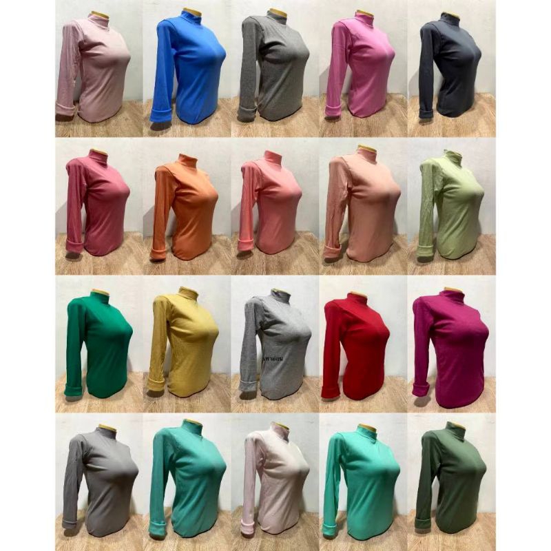 เสื้อคอเต่าแขนยาว เต็มตัว (ผ้าคอตตอน) รูปที่ 6