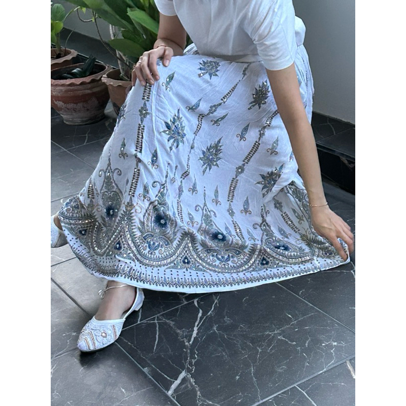 [พร้อมส่ง] กระเปรงอินเดียมีกระดิ่ง! Indian Rajasthani Skirts Free Size
