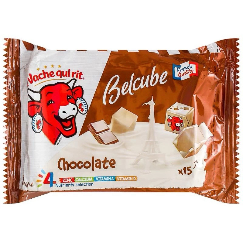 The Laughing Cow Cheese Belcube (15 Cube chocolate) 15 คิวบ์ ช็อกโกแลต นำเข้าจากประเทศเวียดนาม Ex.02/02/2025