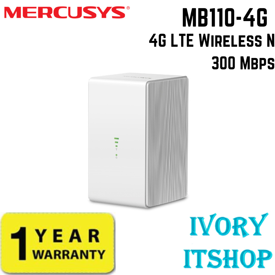MERCUSYS MB110-4G เราเตอร์ 4G LTE Wireless N 300 Mbps