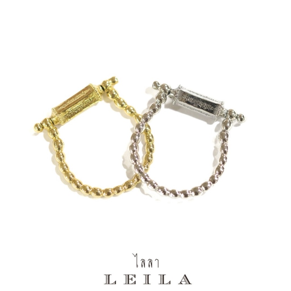 Leila Amulets แหวน ยันต์ห้าแถว Leila Collection