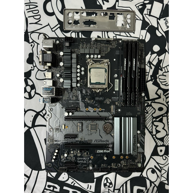 (มือสอง)ชุดi5 9600K + Z390 PRO 4 + แรม KINGSTON 32/3200