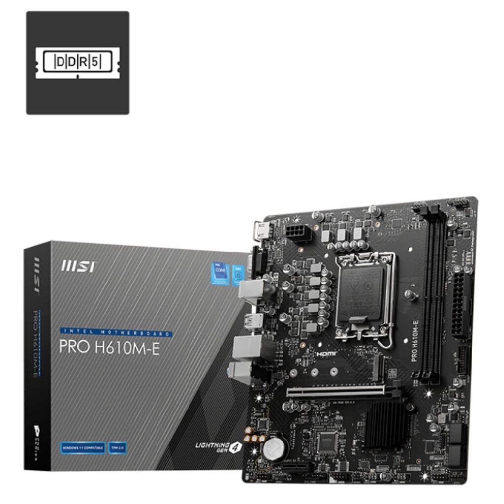 (เมนบอร์ด) MAINBOARD (1700) MSI PRO H610M-E DDR5 M.2 Dual