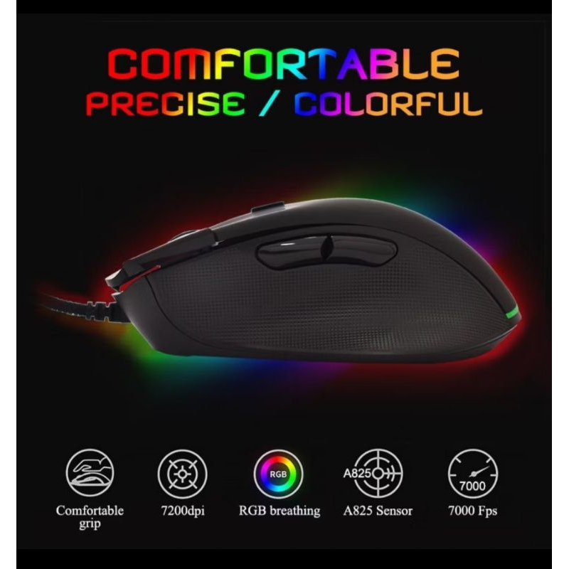 ✅Product Advantages ข้อดีสินค้า - RGB BACKLIT M289 - Oker เกมมิ่งเมาส์ไฟ RGB รุ่น M289 - เมาส์แบบมีส