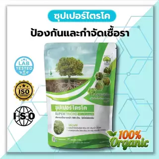 ซุปเปอร์ ไตรโคเดอร์ม่า ( ซอง1 / 500 กรัม ) กำจัดเชื้อรา สูตรเข้มข้น เชื้อ 2 เท่า แบบผง ปลอดภัย 100 %