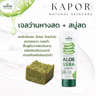 สูตรลดสิว ผิวใส เจลว่านหางสดกับสบู่ผักคั้นสด