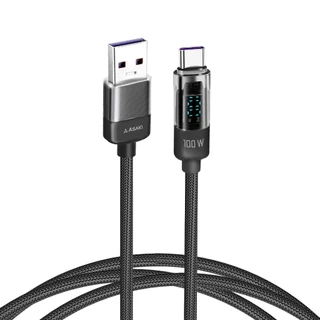 Asaki Type-C USB Charging Cable สายชาร์จไทป์ซี ชาร์จเร็ว 100w ยาว 1.5 เมตร รุ่น A-2314 - รับประกัน 1 ปี