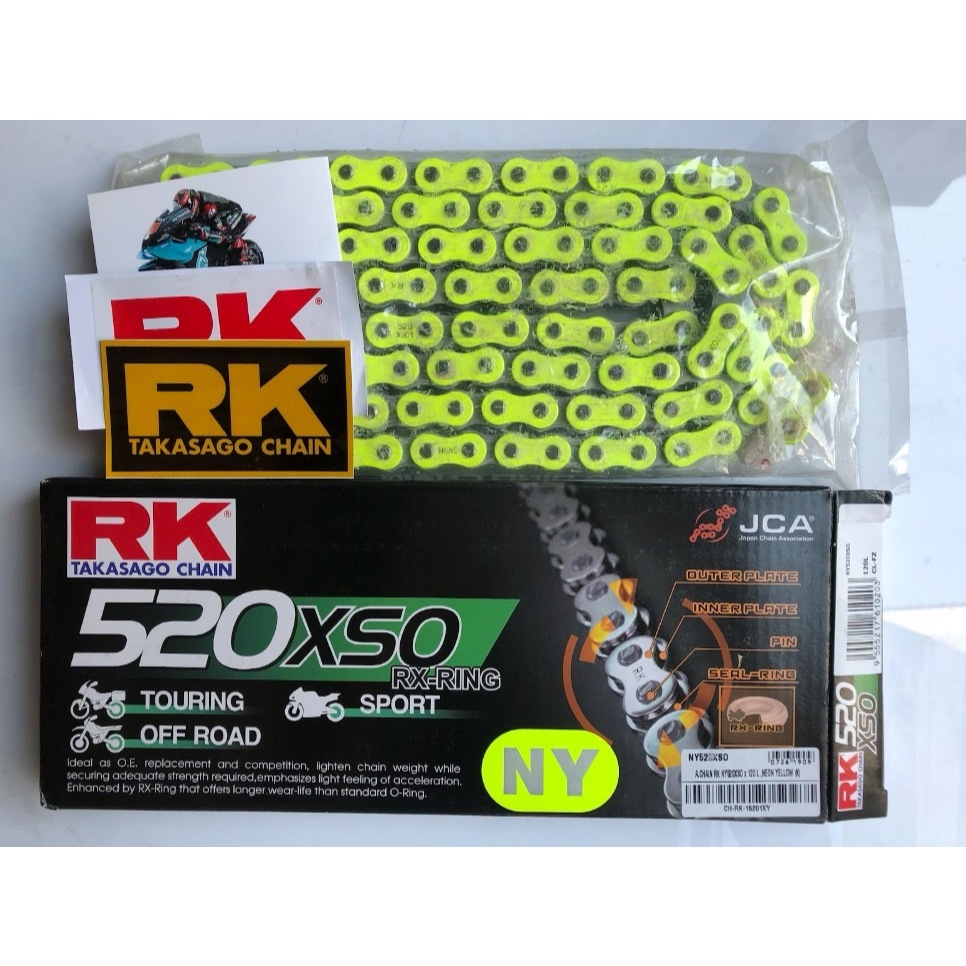 โซ่ RK 520 x-ring (XSO) ยาว 120 ข้อ
