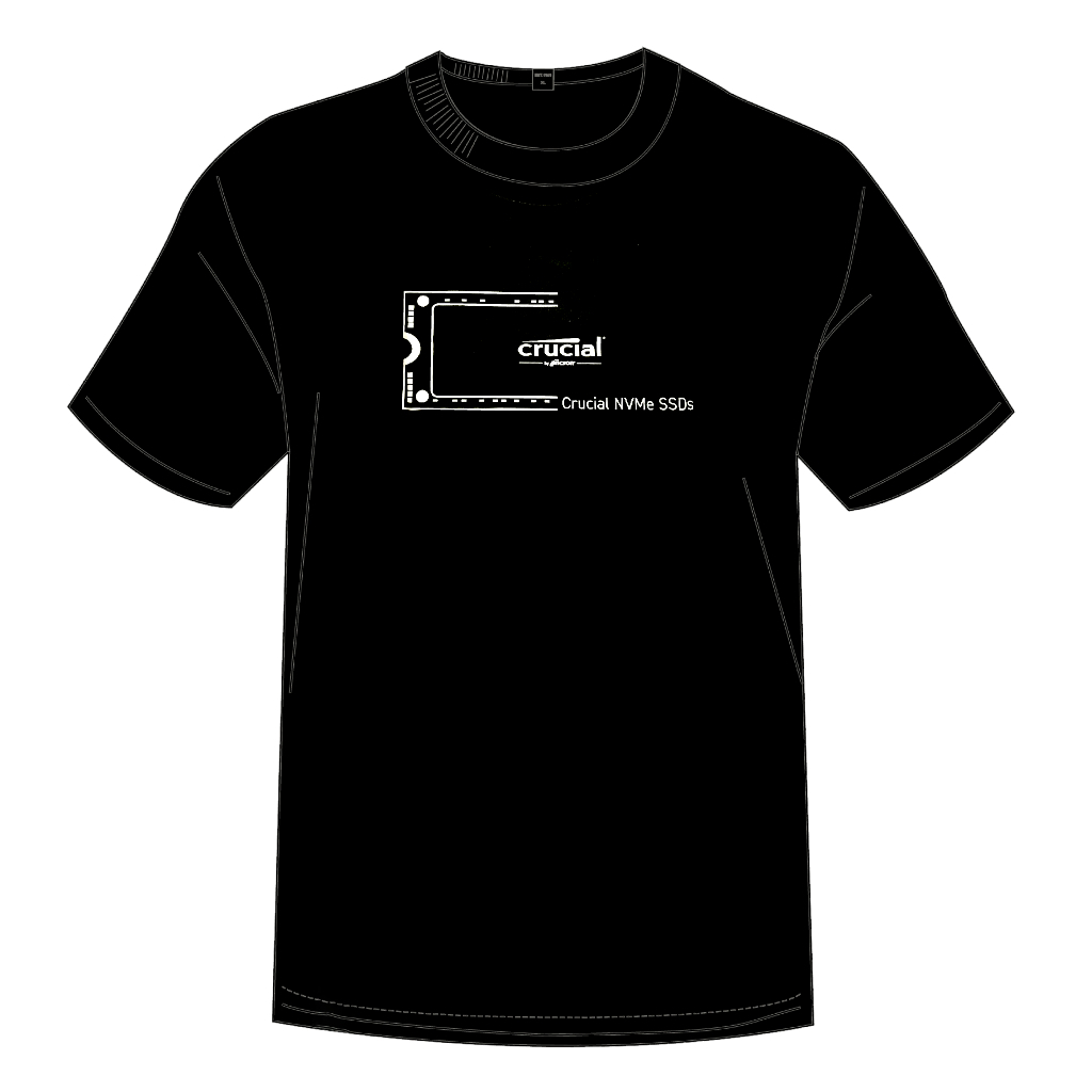 [สินค้าแถม] เสื้อยืด Crucial สำหรับแคมเปญ12.12 คำสั่งซื้อที่มียอดช้อปครบ 3,500บาท ขึ้นไป