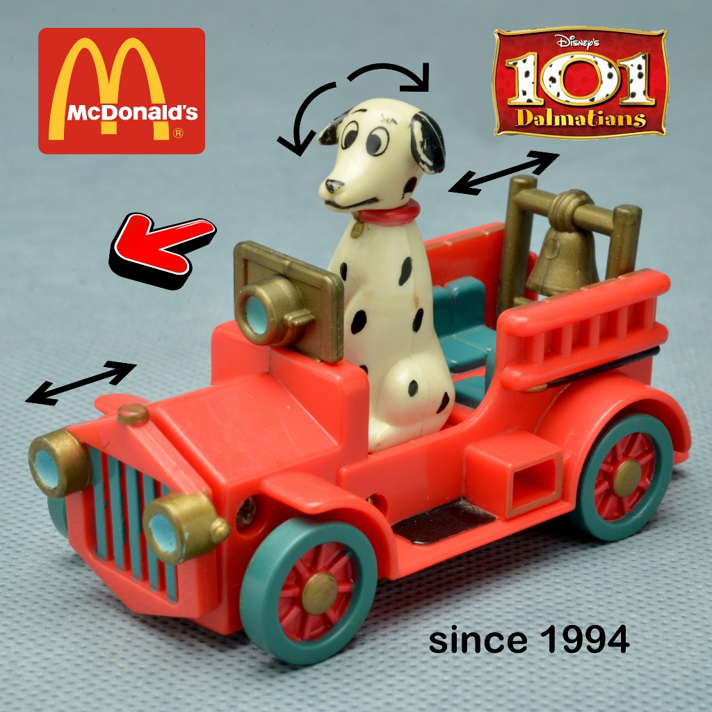 No.113 ของเล่นสะสม Fast Food Toy Happy Meal McDonald’s Toy ปี 1994 ชุด Dalmatian on Fire Truck From 