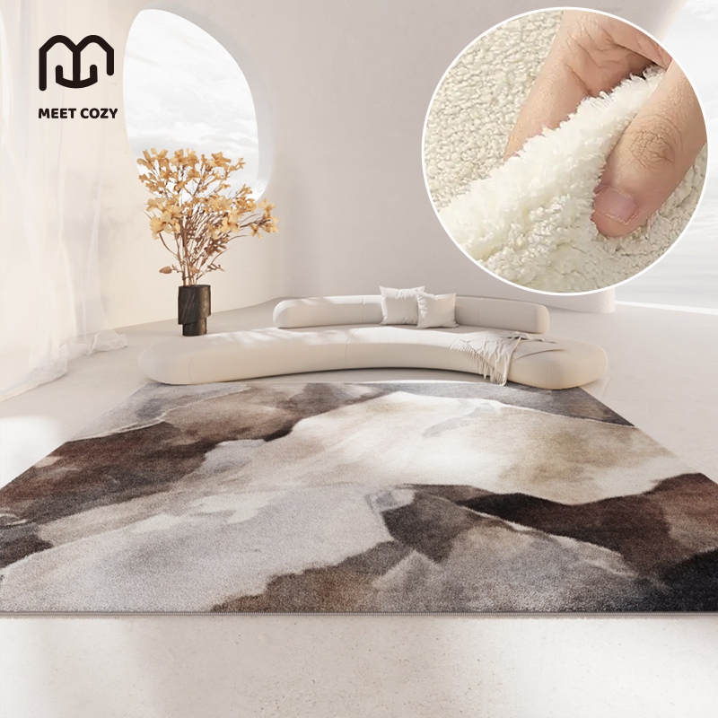 MEET COZY พรมปูพื้น ผ้าแคชเมียร์เทียม carpet นุ่ม พรมปูพื้นห้อง พรมปูห้องนอน# DB-Leo