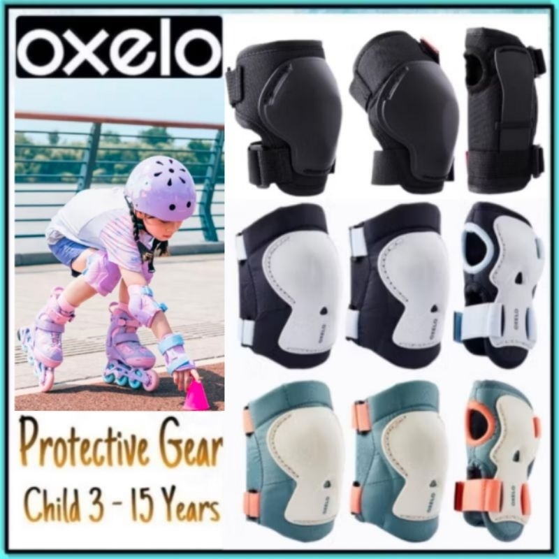 ชุดสนับเข่า ศอก มือ Oxelo Play 6 ชิ้น Decathlon ปกป้องมั่นใจ ปรับง่าย สบายตัว