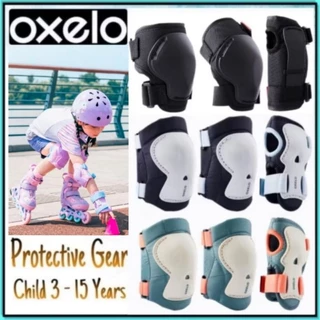 ของแท้🔥 ชุดสนับเข่า ขุดสนับศอก ชุดสนับมือ โรลเลอร์เบลด Oxelo แบบ 6 ชิ้น รุ่นPlay