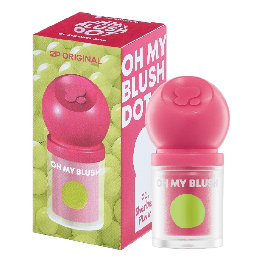 ซื้อ OH MY BLUSH DOT #บลัชหัวโต #ohmyblushdot (10 Colors) 3g.