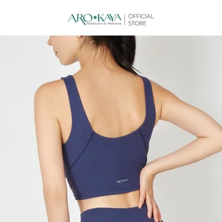 Arokaya Sports Bra เสื้อออกกำลังกาย สปอร์ตบรา รองรับแรงกระแทก มีฟองน้ำถอดออกได้ รุ่น Khloe - AB2103